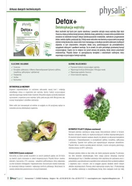 TABLETKI NA DETOKSYKACJĘ WĄTROBY 30 szt. - PHYSALIS PHYSALIS (olejki eteryczne, suplementy)