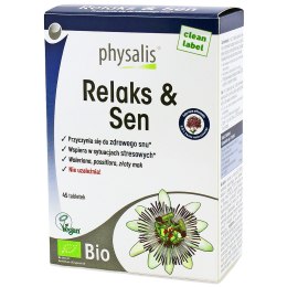 TABLETKI NA RELAKS I SEN BIO 45 szt. - PHYSALIS PHYSALIS (olejki eteryczne, suplementy)