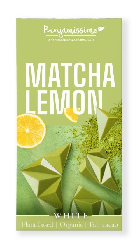 TABLICZKA KAKAOWA HERBATA MATCHA - CYTRYNA BEZGLUTENOWA BIO 60 g - BENJAMISSIMO BENJAMISSIMO (czekolady, migdały, orzeszki) TABLICZKA KAKAOWA HERBATA MATCHA - CYTRYNA BEZGLUTENOWA BIO 60 g - BENJAMISSIMO BENJAMISSIMO (czekolady, migdały, orzeszki)