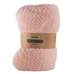 TURBAN - RĘCZNIK DO WŁOSÓW Z MIKROFIBRY RÓŻOWY - MOHANI MOHANI (kosmetyki)