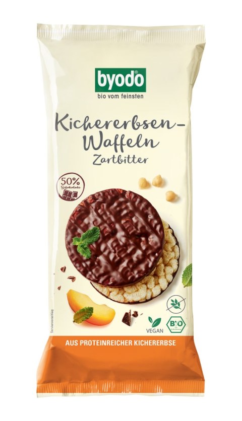 WAFLE Z CIECIERZYCY Z CIEMNĄ CZEKOLADĄ BEZGLUTENOWE BIO 65 g - BYODO BYODO (sosy, majonezy, musztardy) WAFLE Z CIECIERZYCY Z CIEMNĄ CZEKOLADĄ BEZGLUTENOWE BIO 65 g - BYODO BYODO (sosy, majonezy, musztardy)