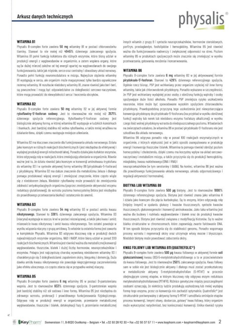 WITAMINA B-COMPLEX FORTE 30 TABLETEK - PHYSALIS PHYSALIS (olejki eteryczne, suplementy) WITAMINA B-COMPLEX FORTE 30 TABLETEK - PHYSALIS PHYSALIS (olejki eteryczne, suplementy)