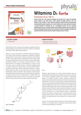 WITAMINA D3 FORTE 100 KAPSUŁEK - PHYSALIS PHYSALIS (olejki eteryczne, suplementy)