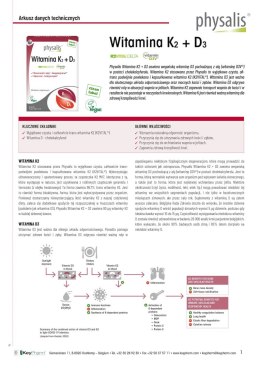 WITAMINA K2 + D3 60 TABLETEK - PHYSALIS PHYSALIS (olejki eteryczne, suplementy)