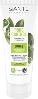 ŻEL OCZYSZCZAJĄCY DO MYCIA TWARZY KONTROLA PORÓW Z KWASEM BHA I ZIELONĄ HERBATĄ ECO 100 ml - SANTE SANTE (kosmetyki) ŻEL OCZYSZCZAJĄCY DO MYCIA TWARZY KONTROLA PORÓW Z KWASEM BHA I ZIELONĄ HERBATĄ ECO 100 ml - SANTE SANTE (kosmetyki)