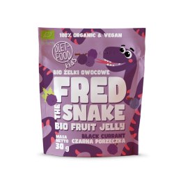ŻELKI CZARNA PORZECZKA BEZ ŻELATYNY BIO 30 g - DIET-FOOD (FRED THE SNAKE) DIET-FOOD