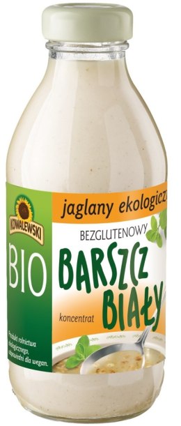 BARSZCZ BIAŁY JAGLANY BEZGLUTENOWY KONCENTRAT BIO 320 ml - KOWALEWSKI KOWALEWSKI (przetwory warzywne, dania gotowe)