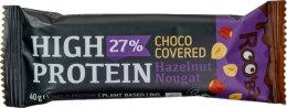 BATON PROTEINOWY Z ORZECHAMI LASKOWYMI W POLEWIE CZEKOLADOWEJ BEZGLUTENOWY BIO 40 g - ROOBAR ROOBAR (batony, batony proteinowe)