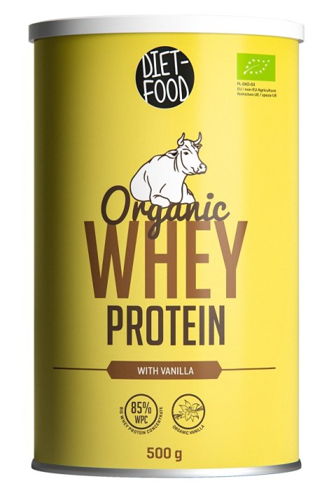 BIAŁKO SERWATKOWE O SMAKU WANILIOWYM (KONCENTRAT WPC 85) BIO 500 g - DIET-FOOD DIET-FOOD BIAŁKO SERWATKOWE O SMAKU WANILIOWYM (KONCENTRAT WPC 85) BIO 500 g - DIET-FOOD DIET-FOOD
