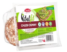 CHLEB CIEMNY Z ZIARNAMI BEZGLUTENOWY 200 g - VITALFIT (INCOLA) INCOLA (bezglutenowe pieczywo i wafle)