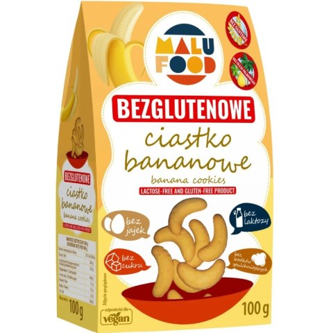 CIASTKA BANANOWE BEZ CUKRU BEZGLUTENOWE 100 g - MALU FOOD MALU FOOD (ciastka) CIASTKA BANANOWE BEZ CUKRU BEZGLUTENOWE 100 g - MALU FOOD MALU FOOD (ciastka)