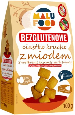 CIASTKA KRUCHE Z MIODEM BEZGLUTENOWE 100 g - MALU FOOD MALU FOOD (ciastka)