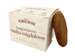 CIASTKA MIGDAŁOWE ZE SKÓRKĄ CYTRYNY BEZ DODATKU CUKRÓW BEZGLUTENOWE 150 g - ŁAKOĆ WARSZAWSKI BATON WARSZAWSKI (batony, ciastka, kremy)