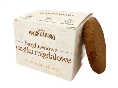 CIASTKA MIGDAŁOWE ZE SKÓRKĄ CYTRYNY BEZ DODATKU CUKRÓW BEZGLUTENOWE 150 g - ŁAKOĆ WARSZAWSKI BATON WARSZAWSKI (batony, ciastka, kremy) CIASTKA MIGDAŁOWE ZE SKÓRKĄ CYTRYNY BEZ DODATKU CUKRÓW BEZGLUTENOWE 150 g - ŁAKOĆ WARSZAWSKI BATON WARSZAWSKI (batony, ciastka, kremy)