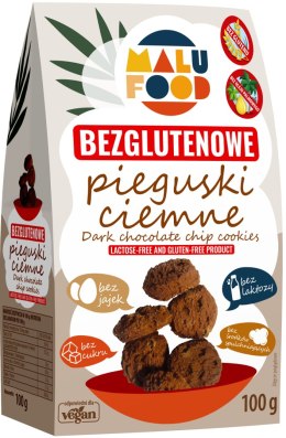 CIASTKA PIEGUSKI CIEMNE BEZ CUKRU BEZGLUTENOWE 100 g - MALU FOOD MALU FOOD (ciastka)