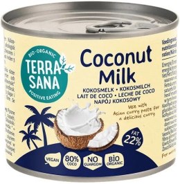 COCONUT MILK - NAPÓJ KOKOSOWY BEZ GUMY GUAR (22 % TŁUSZCZU) BIO 200 ml - TERRASANA TERRASANA (kremy, makarony, sosy sojowe, inne)