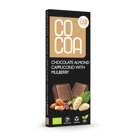 CZEKOLADA CAPPUCCINO MIGDAŁOWE Z MORWĄ BIO 40 g - COCOA COCOA (czekolady i bakalie w surowej czekoladzie) CZEKOLADA CAPPUCCINO MIGDAŁOWE Z MORWĄ BIO 40 g - COCOA COCOA (czekolady i bakalie w surowej czekoladzie)