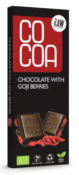 CZEKOLADA SUROWA Z JAGODAMI GOJI BIO 40 g - COCOA COCOA (czekolady i bakalie w surowej czekoladzie)