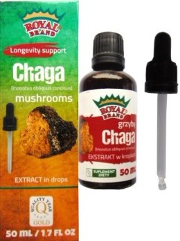 EKSTRAKT Z GRZYBÓW CHAGA 50 ml - ROYAL BRAND ROYAL BRAND (aromaty, ekstrakty, herbaty)