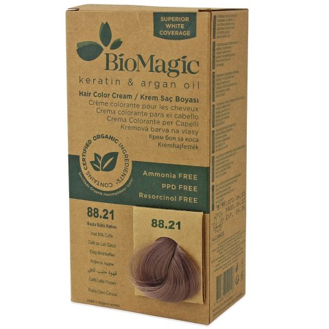 FARBA DO WŁOSÓW MROŹNA KAWA Z MLEKIEM (88.21) 250 g - BIOMAGIC BIOMAGIC (farby do włosów) FARBA DO WŁOSÓW MROŹNA KAWA Z MLEKIEM (88.21) 250 g - BIOMAGIC BIOMAGIC (farby do włosów)