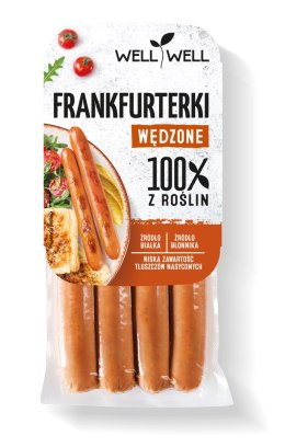FRANKFURTERKI WĘDZONE ROŚLINNE 180 g - WELL WELL WELL WELL (tofu, wędliny roślinne, pasty)