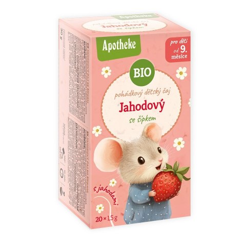 HERBATKA DLA DZIECI - DZIKA RÓŻA Z TRUSKAWKĄ OD 9 MIESIĄCA BIO (20 x 1,5 g) 30 g - APOTHEKE APOTHEKE (herbatki dla dzieci, dorosłych, błonnik HERBATKA DLA DZIECI - DZIKA RÓŻA Z TRUSKAWKĄ OD 9 MIESIĄCA BIO (20 x 1,5 g) 30 g - APOTHEKE APOTHEKE (herbatki dla dzieci, dorosłych, błonnik