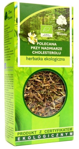 HERBATKA POLECANA PRZY NADMIARZE CHOLESTEROLU BIO 50 g - DARY NATURY DARY NATURY - herbatki
