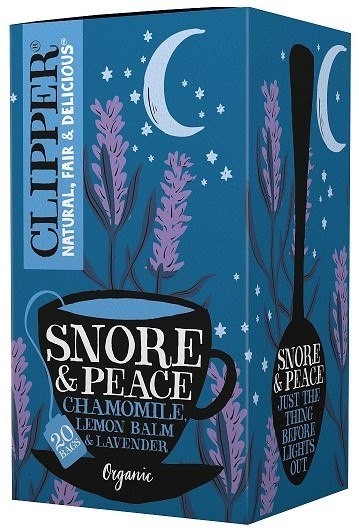 HERBATKA Z MELISĄ I LAWENDĄ (SNORE & PEACE) BIO (20 x 1,5 g) 30 g - CLIPPER CLIPPER (herbaty i herbatki) HERBATKA Z MELISĄ I LAWENDĄ (SNORE & PEACE) BIO (20 x 1,5 g) 30 g - CLIPPER CLIPPER (herbaty i herbatki)