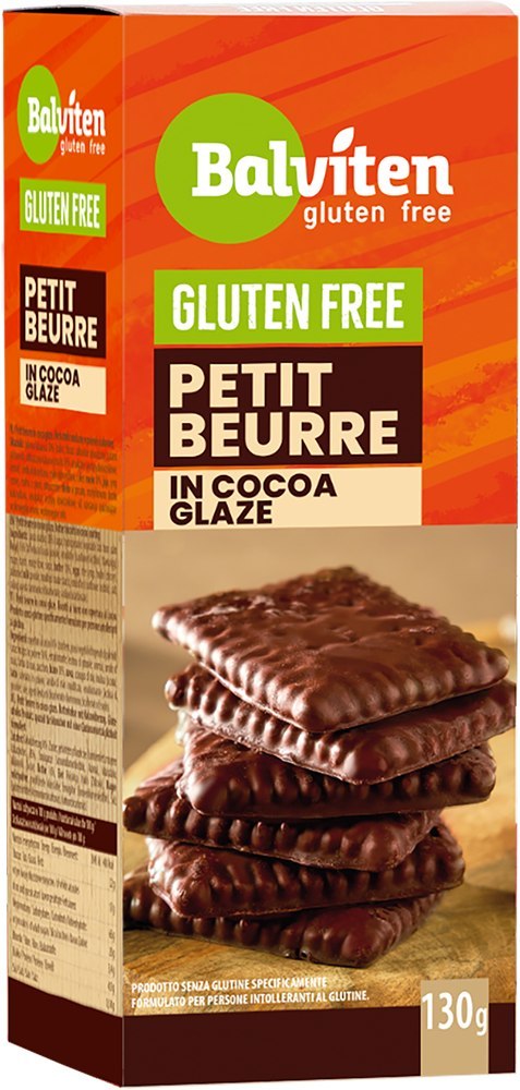 HERBATNIKI PETIT BEURRE W POLEWIE KAKAOWEJ BEZGLUTENOWE 130 g - BALVITEN BALVITEN (chleby, mieszanki do wypieku) HERBATNIKI PETIT BEURRE W POLEWIE KAKAOWEJ BEZGLUTENOWE 130 g - BALVITEN BALVITEN (chleby, mieszanki do wypieku)