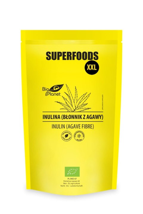 INULINA (BŁONNIK Z AGAWY) BIO 600 g - BIO PLANET BIO PLANET - seria SUPERFOODS INULINA (BŁONNIK Z AGAWY) BIO 600 g - BIO PLANET BIO PLANET - seria SUPERFOODS