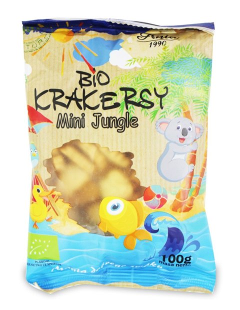 KRAKERSY MINI JUNGLE BIO 100 g - BIO ANIA BIO ANIA (ciastka, muffiny, wafle) KRAKERSY MINI JUNGLE BIO 100 g - BIO ANIA BIO ANIA (ciastka, muffiny, wafle)