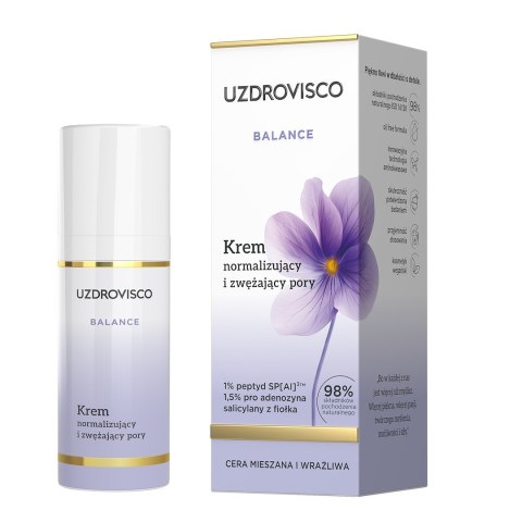 KREM DO TWARZY NORMALIZUJĄCY I ZWĘŻAJĄCY PORY 50 ml - UZDROVISCO (BALANCE) UZDROVISCO (kosmetyki) KREM DO TWARZY NORMALIZUJĄCY I ZWĘŻAJĄCY PORY 50 ml - UZDROVISCO (BALANCE) UZDROVISCO (kosmetyki)