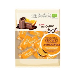 KRÓWKI CZEKOLADA Z POMARAŃCZĄ BEZMLECZNE BEZGLUTENOWE BIO 150 g - ME GUSTO (SUPER KRÓWKA) ME GUSTO (krówki wegańskie, czekolady, wafelki)