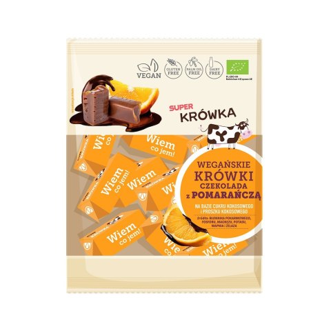 KRÓWKI CZEKOLADA Z POMARAŃCZĄ BEZMLECZNE BEZGLUTENOWE BIO 150 g - ME GUSTO (SUPER KRÓWKA) ME GUSTO (krówki wegańskie, czekolady, wafelki) KRÓWKI CZEKOLADA Z POMARAŃCZĄ BEZMLECZNE BEZGLUTENOWE BIO 150 g - ME GUSTO (SUPER KRÓWKA) ME GUSTO (krówki wegańskie, czekolady, wafelki)