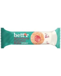 KULKI KOKOSOWE Z NADZIENIEM TRUSKAWKOWYM BEZGLUTENOWE BIO (3 x 15 g) 45 g - BETT'R BETT'R (smoothie, kremy, praliny)