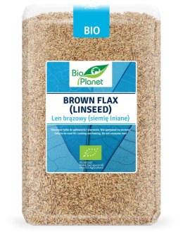 LEN BRĄZOWY (SIEMIĘ LNIANE) BIO 2 kg - BIO PLANET BIO PLANET - seria NIEBIESKA (ryże, kasze, ziarna)