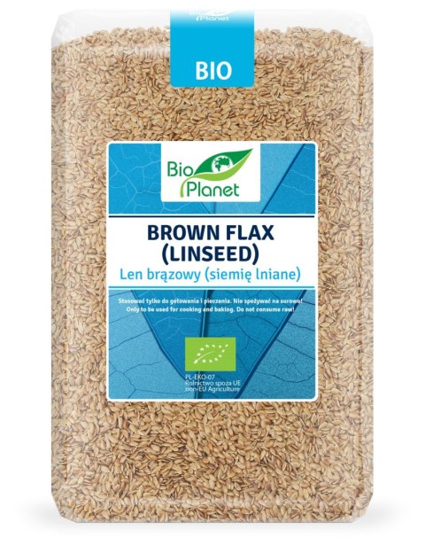 LEN BRĄZOWY (SIEMIĘ LNIANE) BIO 2 kg - BIO PLANET BIO PLANET - seria NIEBIESKA (ryże, kasze, ziarna) LEN BRĄZOWY (SIEMIĘ LNIANE) BIO 2 kg - BIO PLANET BIO PLANET - seria NIEBIESKA (ryże, kasze, ziarna)