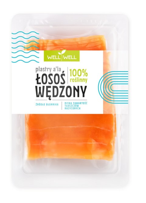 ŁOSOŚ WĘDZONY ROŚLINNY PLASTRY 100 g - WELL WELL WELL WELL (tofu, wędliny roślinne, pasty) ŁOSOŚ WĘDZONY ROŚLINNY PLASTRY 100 g - WELL WELL WELL WELL (tofu, wędliny roślinne, pasty)