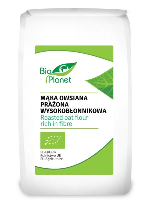 MĄKA OWSIANA PRAŻONA WYSOKOBŁONNIKOWA BIO 300 g - BIO PLANET BIO PLANET - seria MĄKI I SKROBIE MĄKA OWSIANA PRAŻONA WYSOKOBŁONNIKOWA BIO 300 g - BIO PLANET BIO PLANET - seria MĄKI I SKROBIE