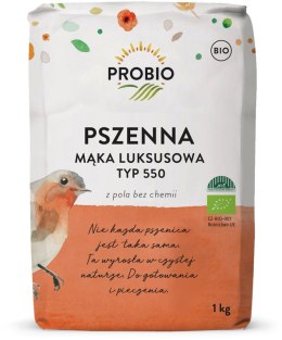 MĄKA PSZENNA LUKSUSOWA TYP 550 BIO 1 kg - PROBIO PROBIO (mieszanki do wypieków, mąki)