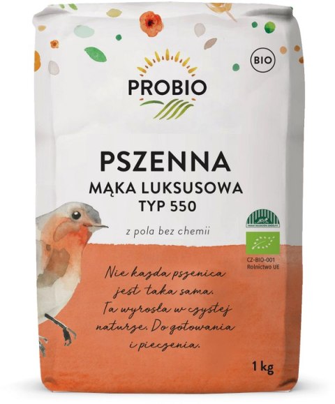 MĄKA PSZENNA LUKSUSOWA TYP 550 BIO 1 kg - PROBIO PROBIO (mieszanki do wypieków, mąki) MĄKA PSZENNA LUKSUSOWA TYP 550 BIO 1 kg - PROBIO PROBIO (mieszanki do wypieków, mąki)