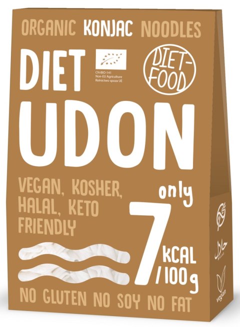 MAKARON (KONJAC) UDON BEZGLUTENOWY BIO 385 g (300 g) - DIET-FOOD DIET-FOOD MAKARON (KONJAC) UDON BEZGLUTENOWY BIO 385 g (300 g) - DIET-FOOD DIET-FOOD