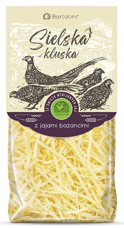 MAKARON (Z JAJ BAŻANCICH) KRAJANKA BIO 250 g - BARTOLINI (SIELSKA KLUSKA) BARTOLINI (makarony) MAKARON (Z JAJ BAŻANCICH) KRAJANKA BIO 250 g - BARTOLINI (SIELSKA KLUSKA) BARTOLINI (makarony)