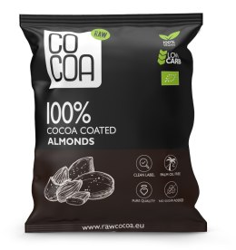 MIGDAŁY W KAKAO BEZ DODATKU CUKRÓW BIO 70 g - COCOA COCOA (czekolady i bakalie w surowej czekoladzie)