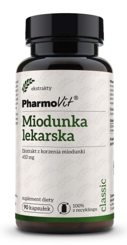 MIODUNKA LEKARSKA EKSTRAKT (450 mg) BEZGLUTENOWY 90 KAPSUŁEK - PHARMOVIT (CLASSIC) PHARMOVIT (suplementy diety)