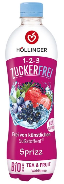 NAPÓJ GAZOWANY O SMAKU OWOCÓW LEŚNYCH BEZ CUKRU BIO 500 ml - HOLLINGER HOLLINGER (soki, nektary, napoje, syropy)