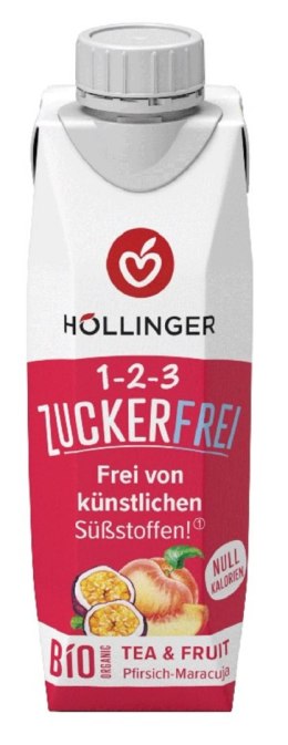NAPÓJ O SMAKU BRZOSKWINIA - MARAKUJA BEZ CUKRU BIO 300 ml - HOLLINGER HOLLINGER (soki, nektary, napoje, syropy)