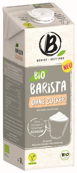 NAPÓJ OWSIANY BARISTA BEZ CUKRU BIO 1 L - BERIEF BERIEF (napoje roślinne)