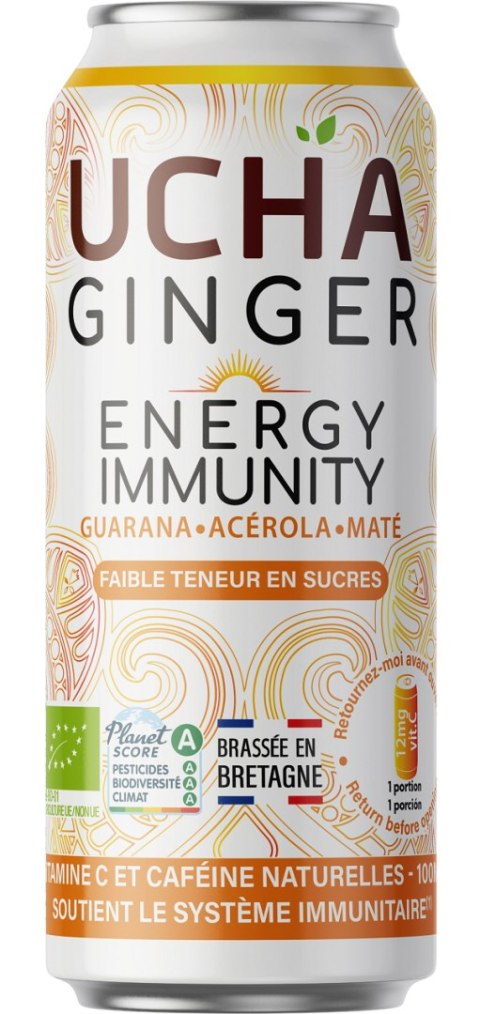 NAPÓJ Z YERBA MATE I GUARANĄ FAIR FOR LIFE BIO 330 ml - UCHA KARMA KOMBUCHA (kombuche, piwa imbirowe) NAPÓJ Z YERBA MATE I GUARANĄ FAIR FOR LIFE BIO 330 ml - UCHA KARMA KOMBUCHA (kombuche, piwa imbirowe)