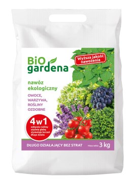 NAWÓZ DO OWOCÓW, WARZYW, ROŚLIN OZDOBNYCH 4w1 ECO 3 kg - BIOGARDENA BIOGARDENA (nawozy)